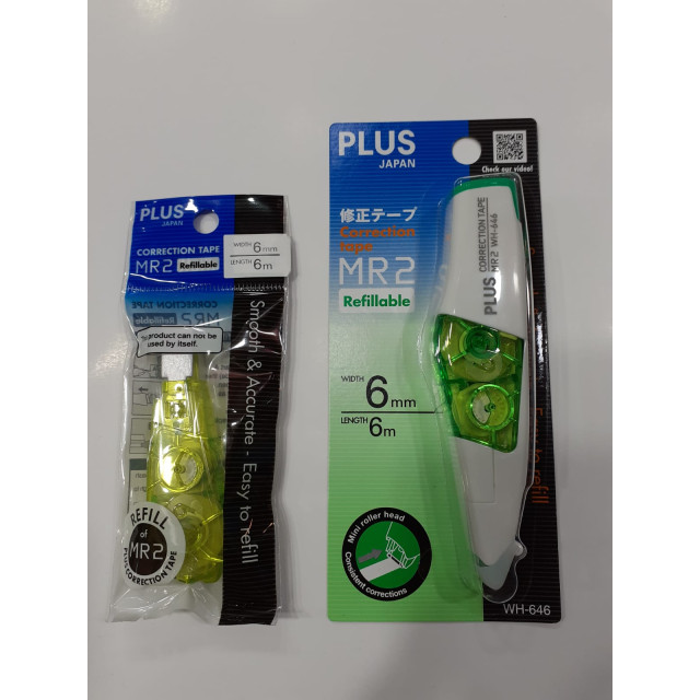 PLUS 修正帶 MR2 6mm (綠色)